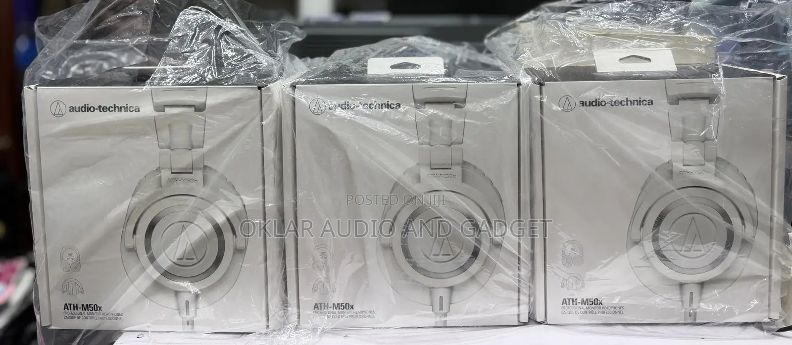 Audio-Technica M50x Studio Recording/Mixing Headphones (White Colour)