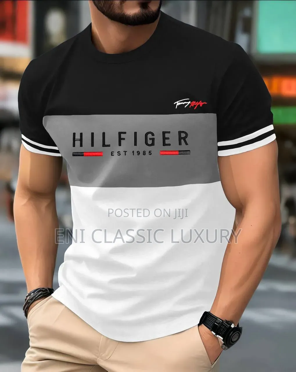 Top Quality Luxury Men's Outfits Tommy Hilfiger Well Banded