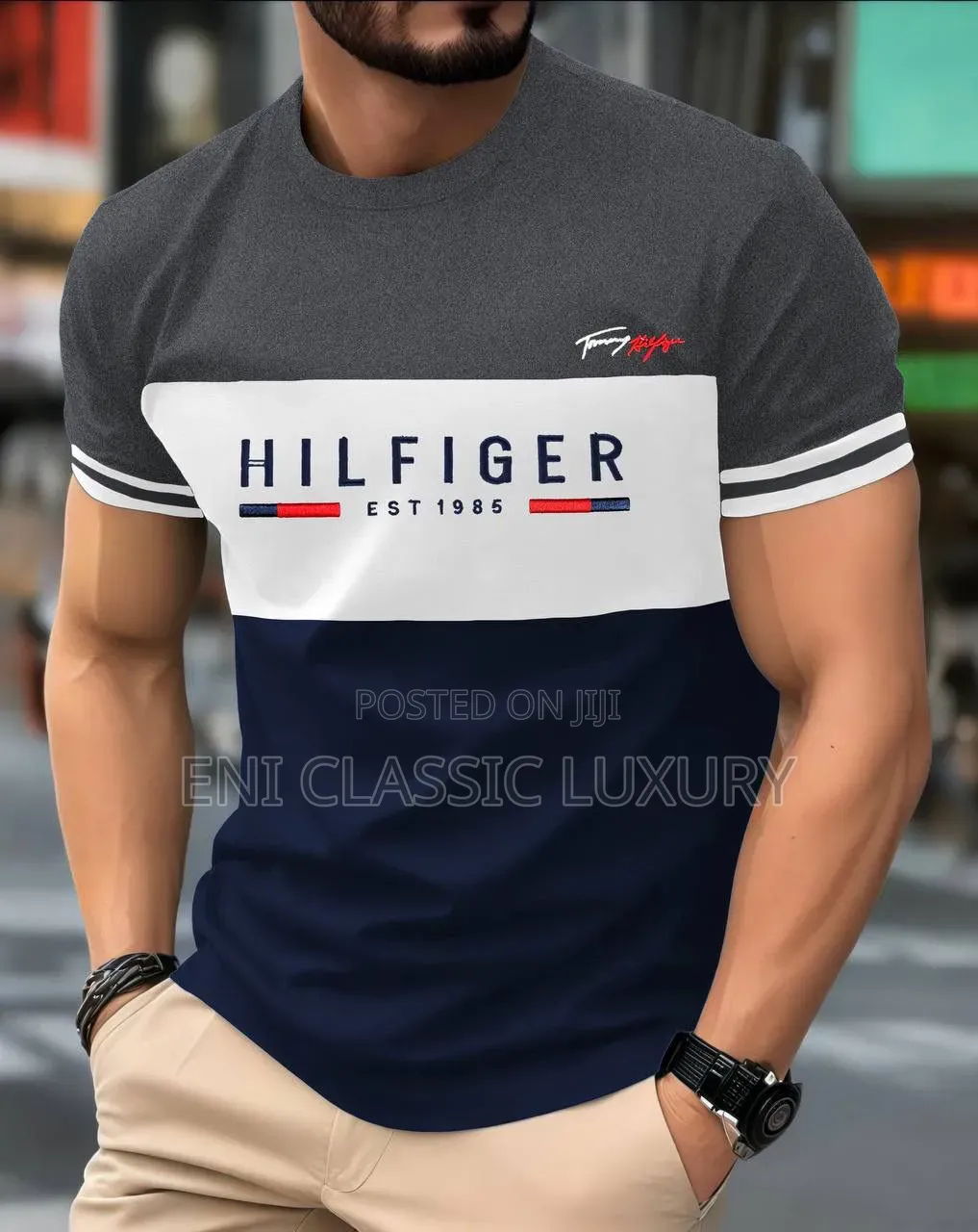 Top Quality Luxury Men's Outfits Tommy Hilfiger Well Banded