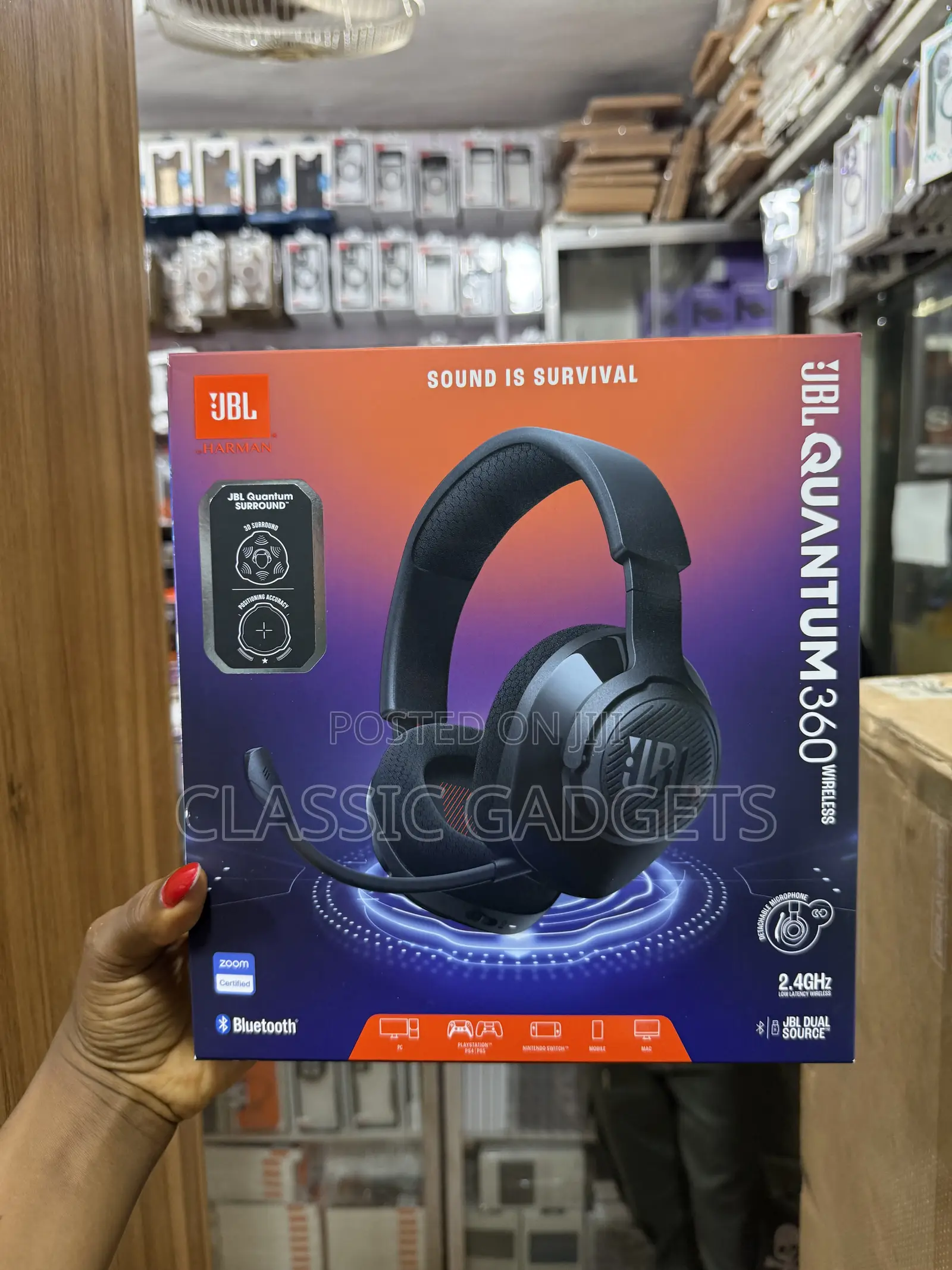 The JBL Quantum 360 Wireless Gaming Headphones