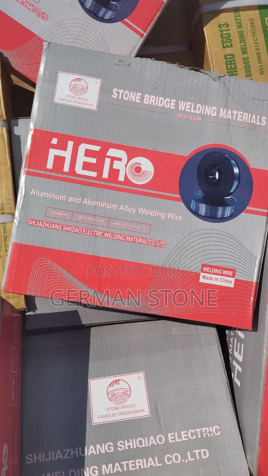 Boxes Contain Stone Bridge Brand Aluminum Alloy Welding Wire