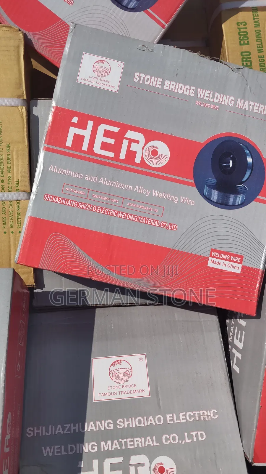 Boxes Contain Stone Bridge Brand Aluminum Alloy Welding Wire
