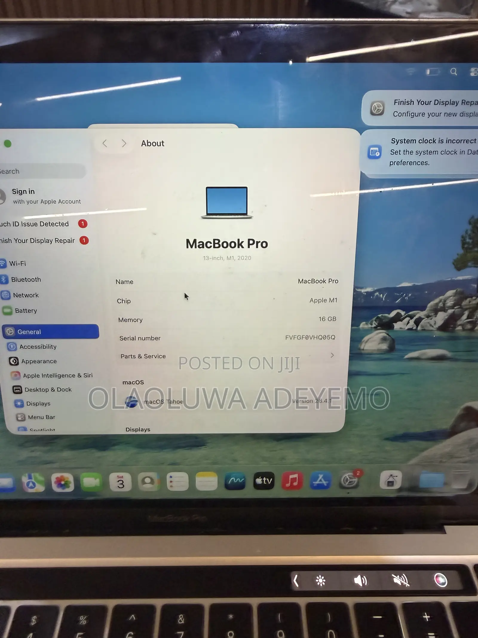 Laptop Apple MacBook Pro 2020 16GB Apple M1 SSD 512GB