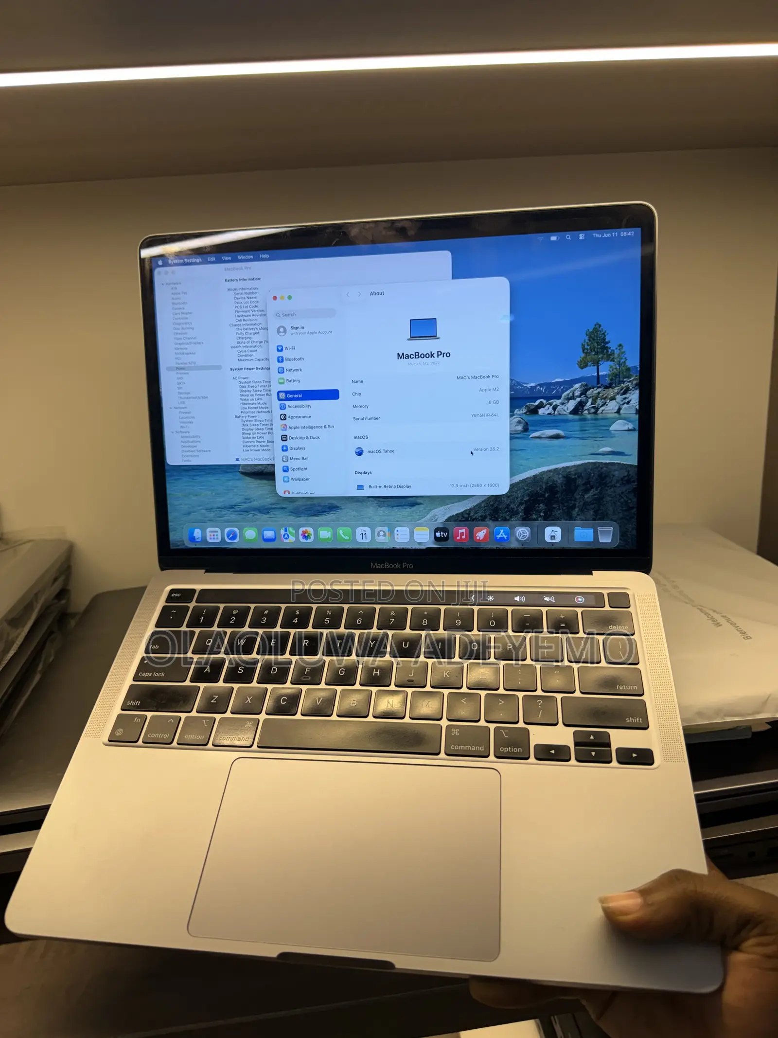 Laptop Apple MacBook Pro 2022 M2 8GB Apple M2 SSD 256GB
