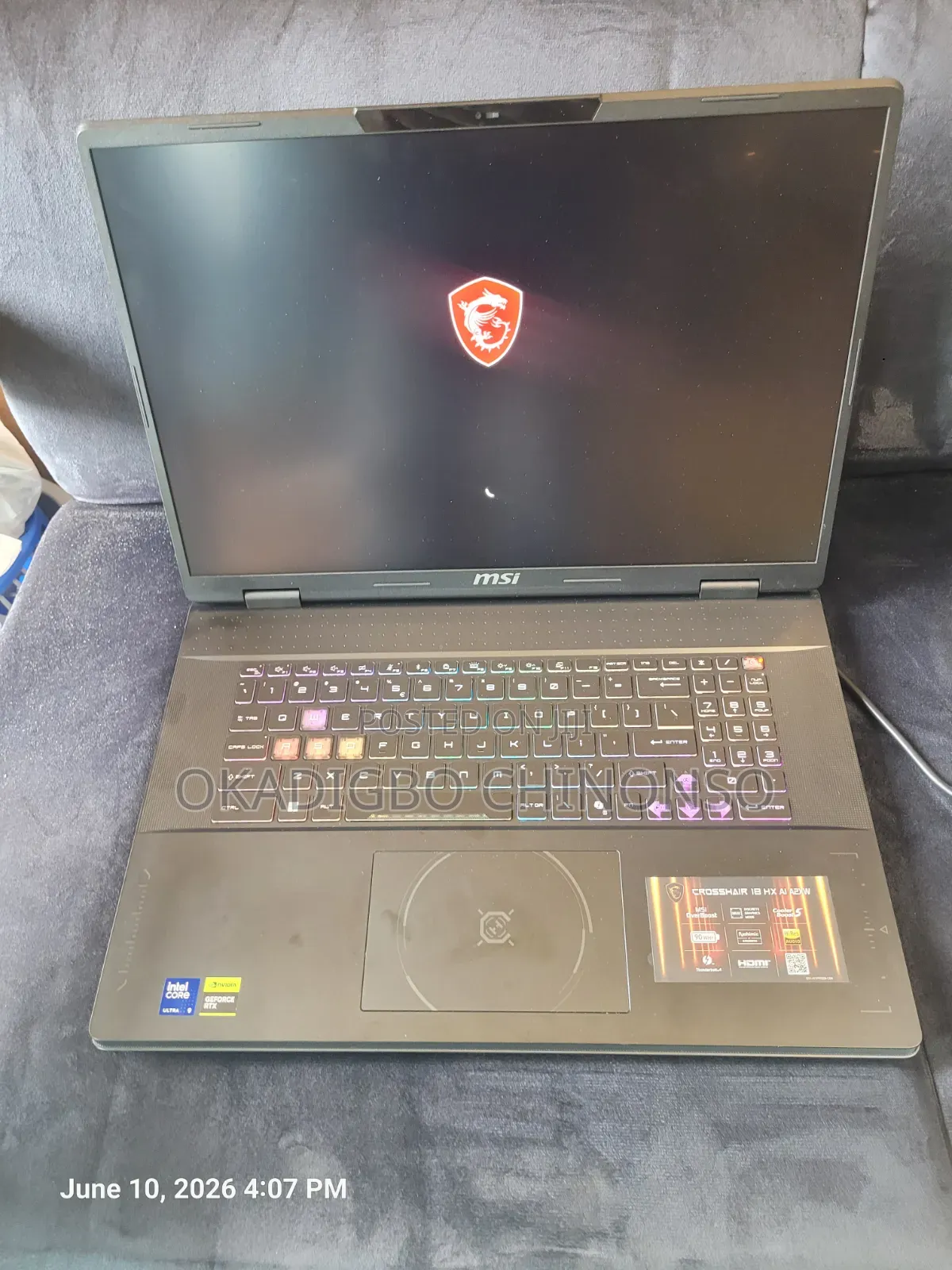 Laptop MSI Crosshair 17 32GB Intel Core Ultra 9 SSD 1T