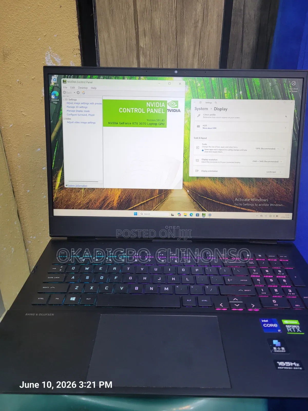 Laptop HP Omen 16 16GB Intel Core i7 SSD 1T
