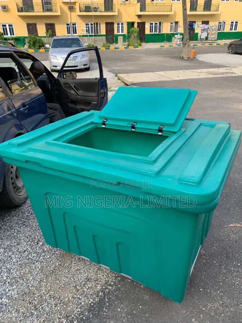1100l Large Capacity Plastic Waste Bin With Wheel Nigeria Plastics