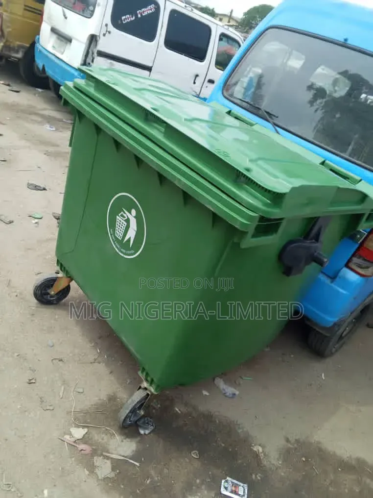 1100l Large Capacity Plastic Waste Bin With Wheel Nigeria Plastics
