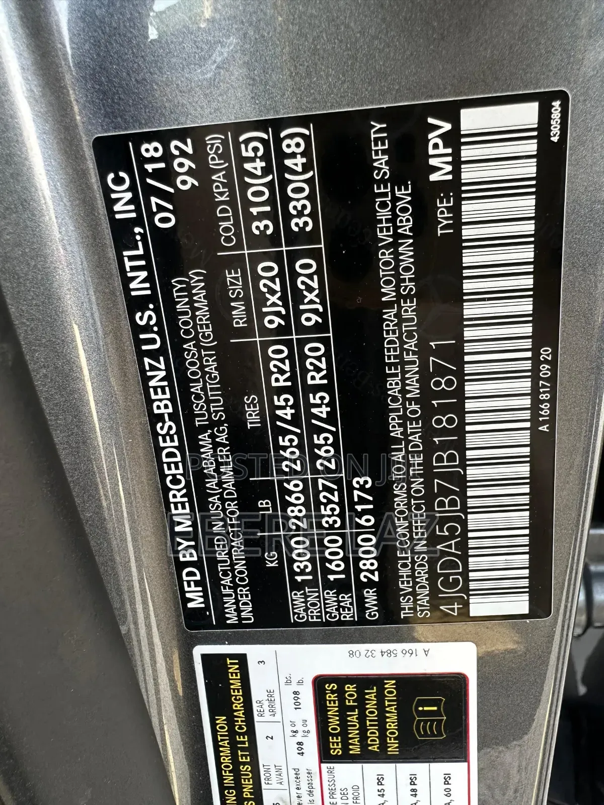 Mercedes-Benz GLE-Class 2019 Gray
