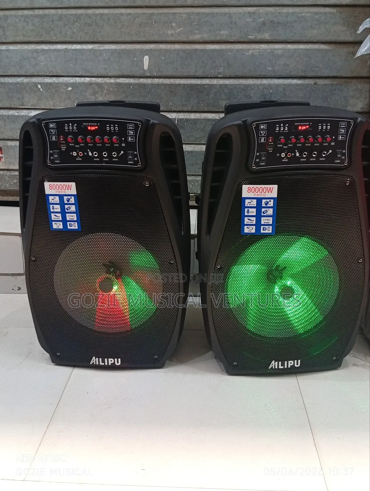 Alilpu Party Speaker With Two Wireless Microphone Speakers Sp- 3510d