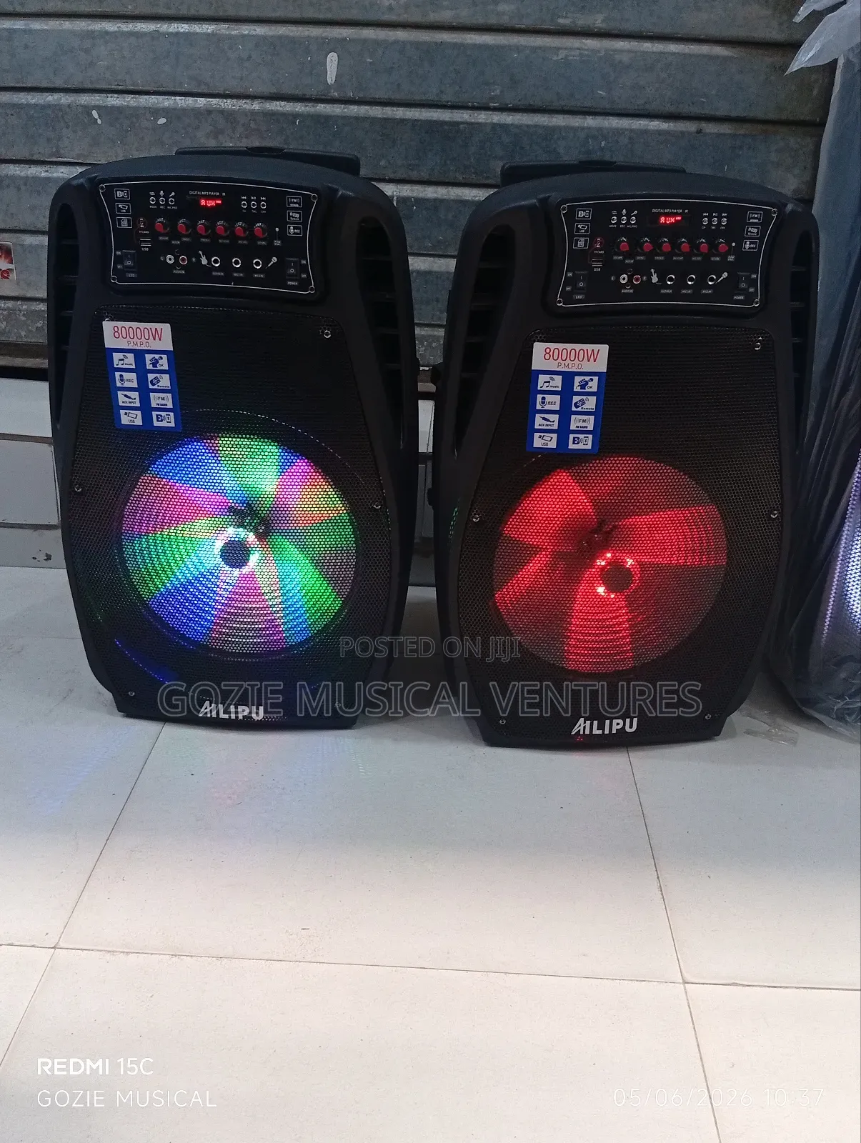 Alilpu Party Speaker With Two Wireless Microphone Speakers Sp- 3510d