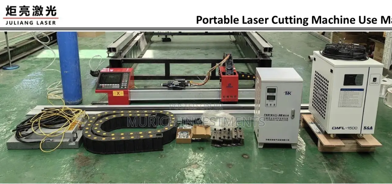 Double Drive Gantry CNC Cutter for Fiber Laser, Flame Plasma
