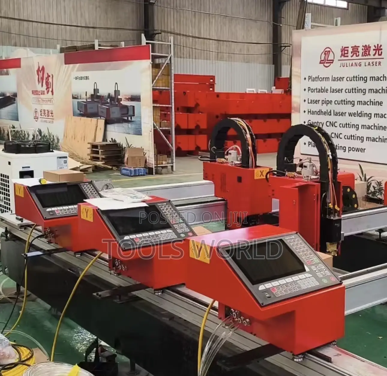 Double Drive Gantry CNC Fiber Laser Cutting Machine