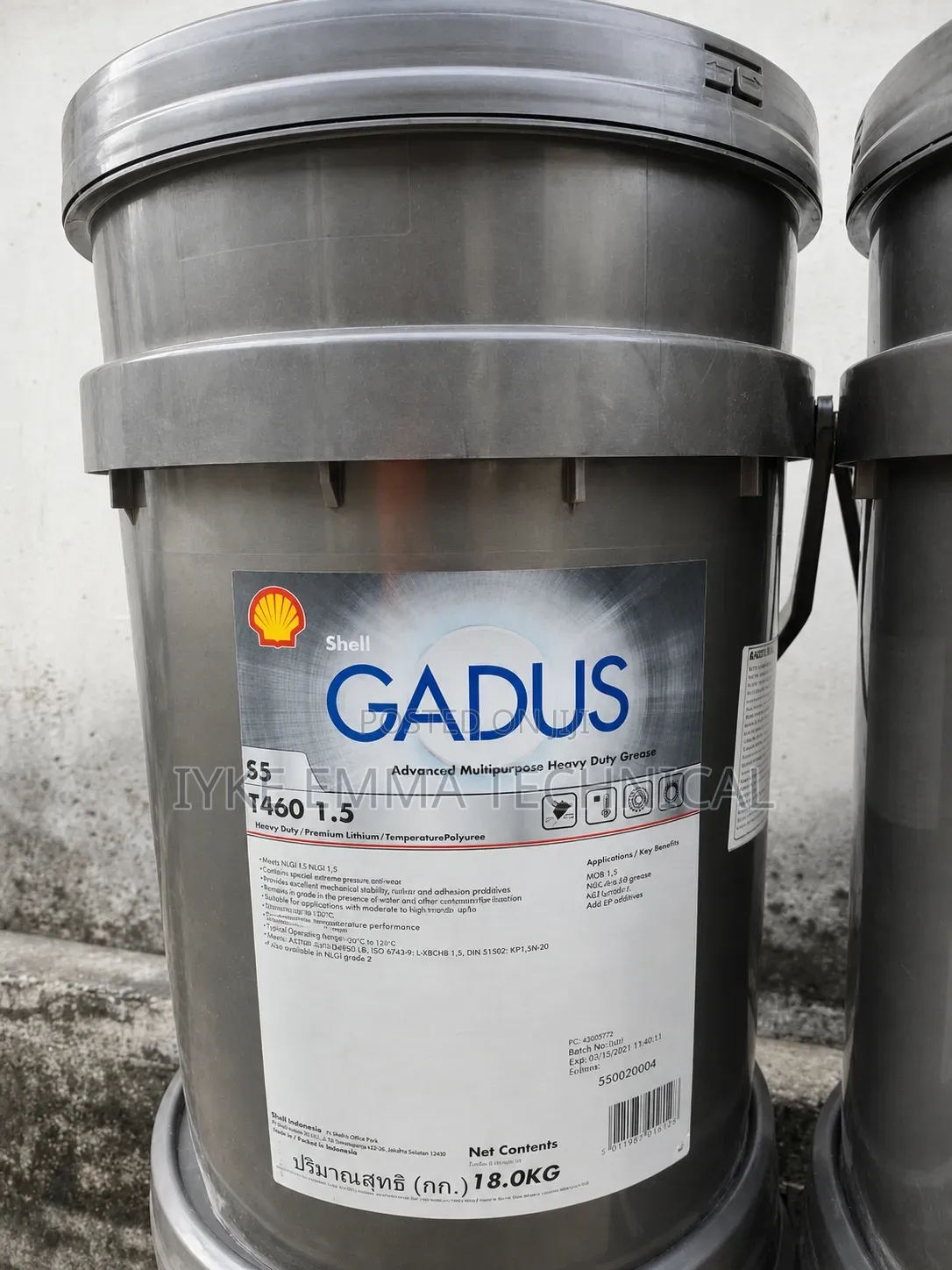 Shell Gadus S5 T460 1.5 High-Performance Multipurpose Grease