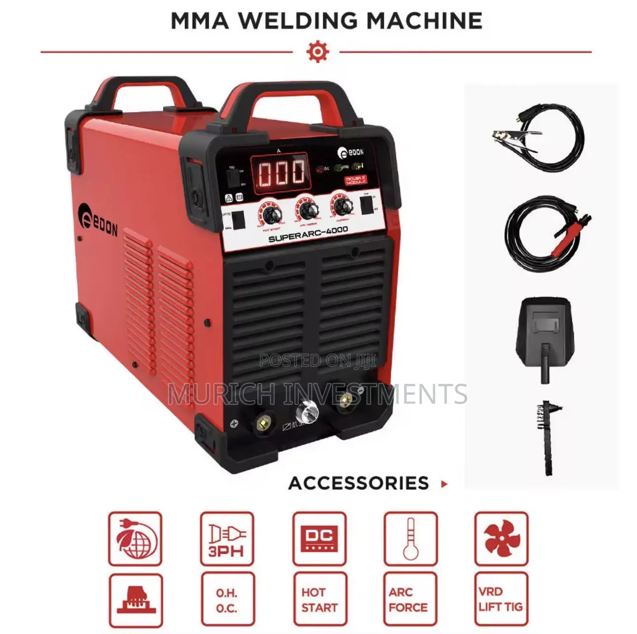 Edon Super Arc 4000 Industrial Inverter Welding Machine 400a