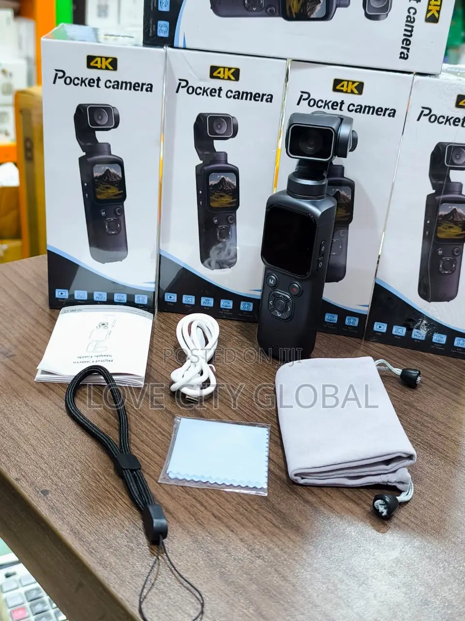 Touchscreen Vlog Hd Pocket Camera Smart Face Tracking 330° Rotation