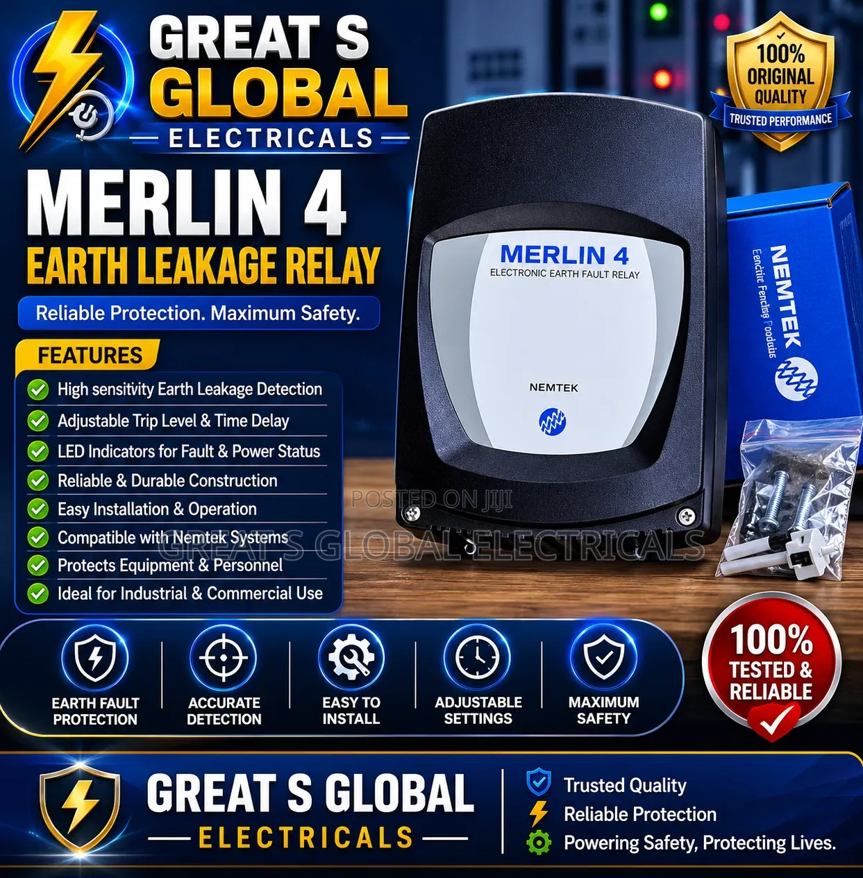 Merlin 4 Electric Fence Energizer