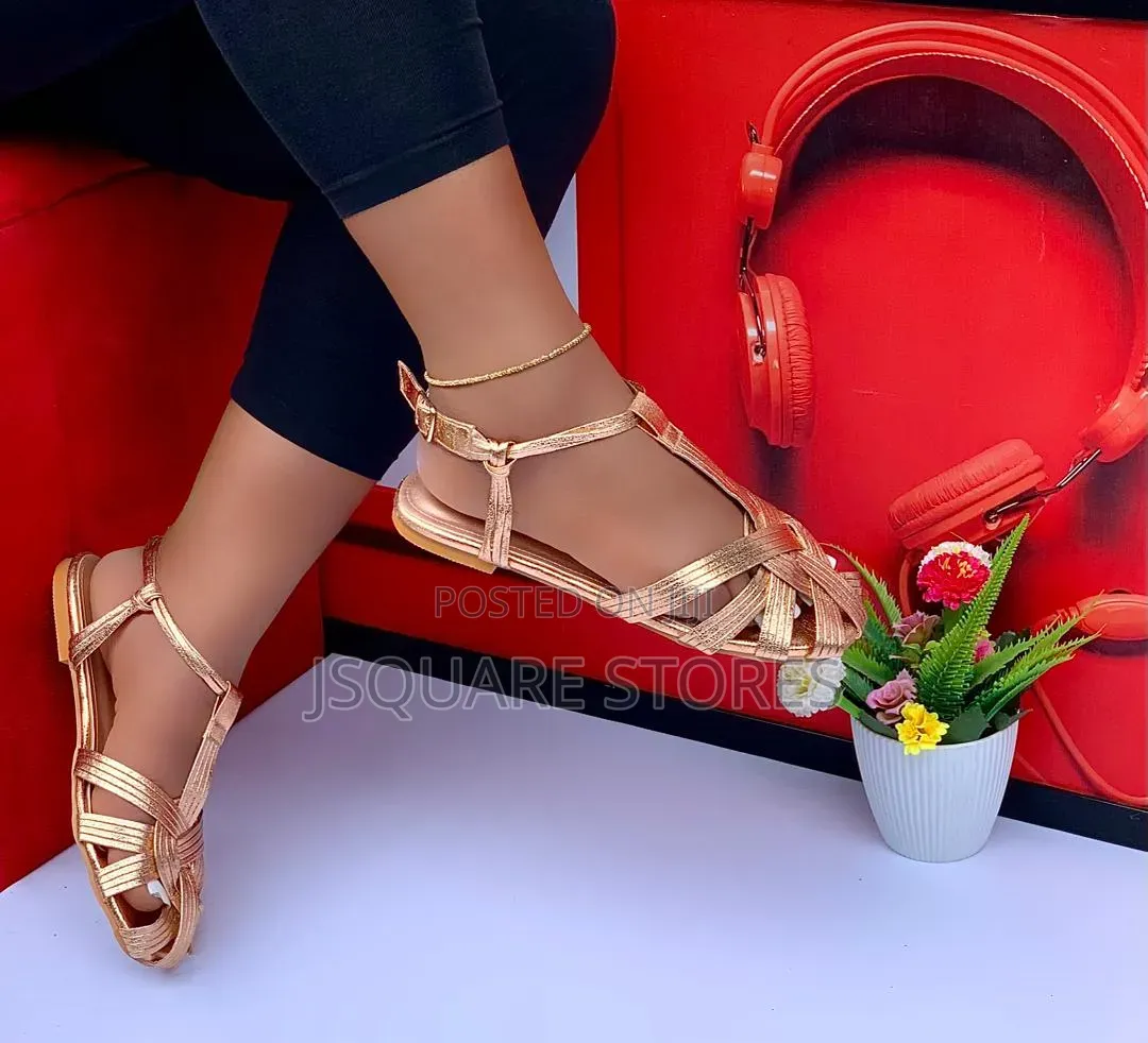 Ladies Flat Sandals, Available in Colours. Sizes 37. - 42