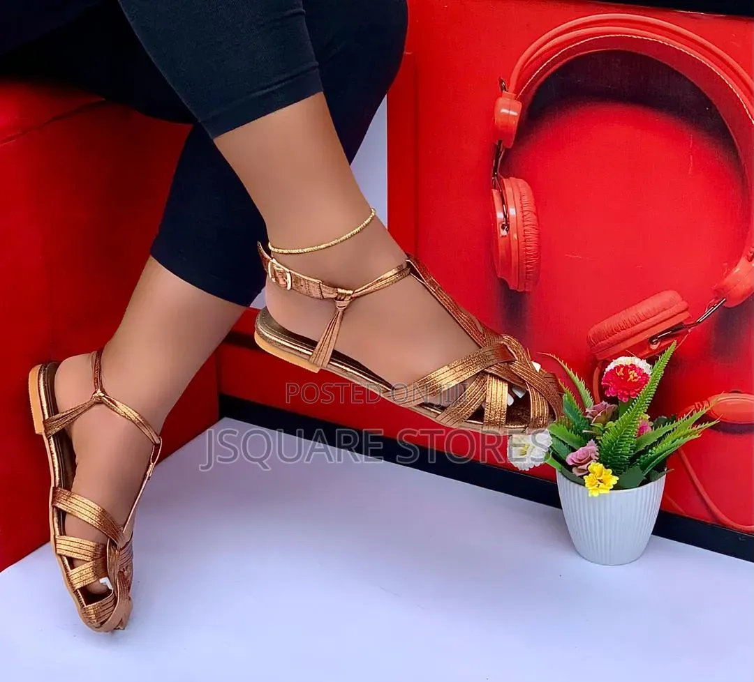 Ladies Flat Sandals, Available in Colours. Sizes 37. - 42