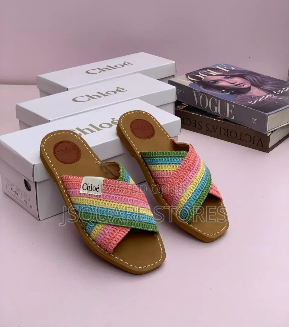 Chole Ladies Flat Slippers Available in Displayed Colours