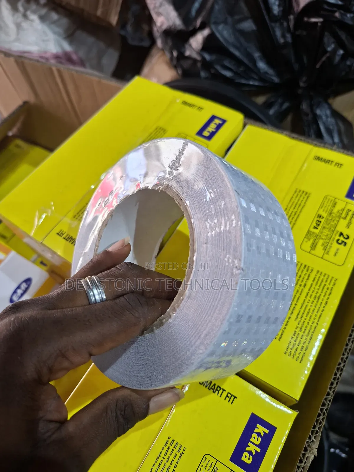 2" By 50m White/Ash Adhesive Tape