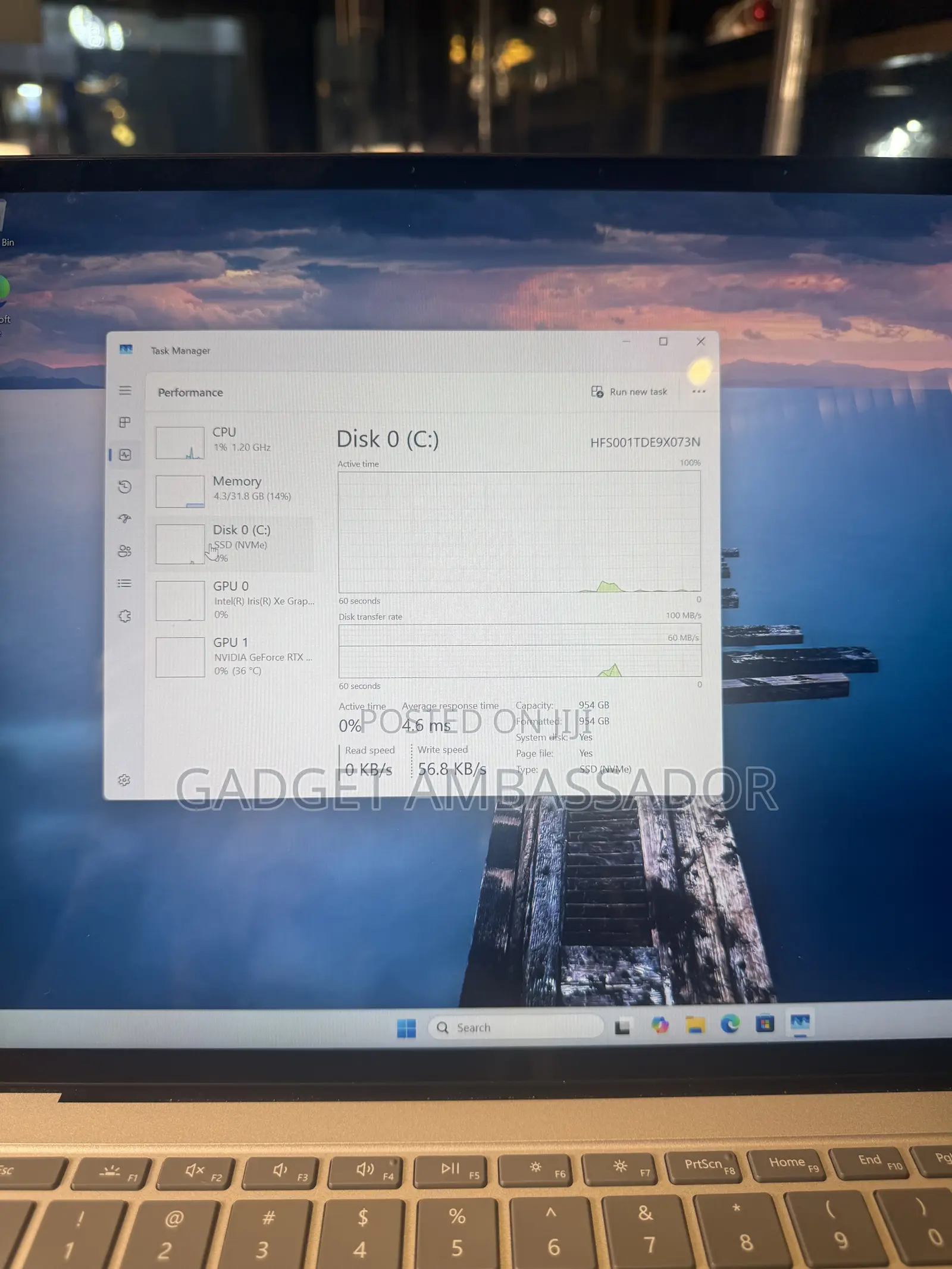 Laptop Microsoft Surface Laptop Studio 32GB Intel Core i7 SSD 1T
