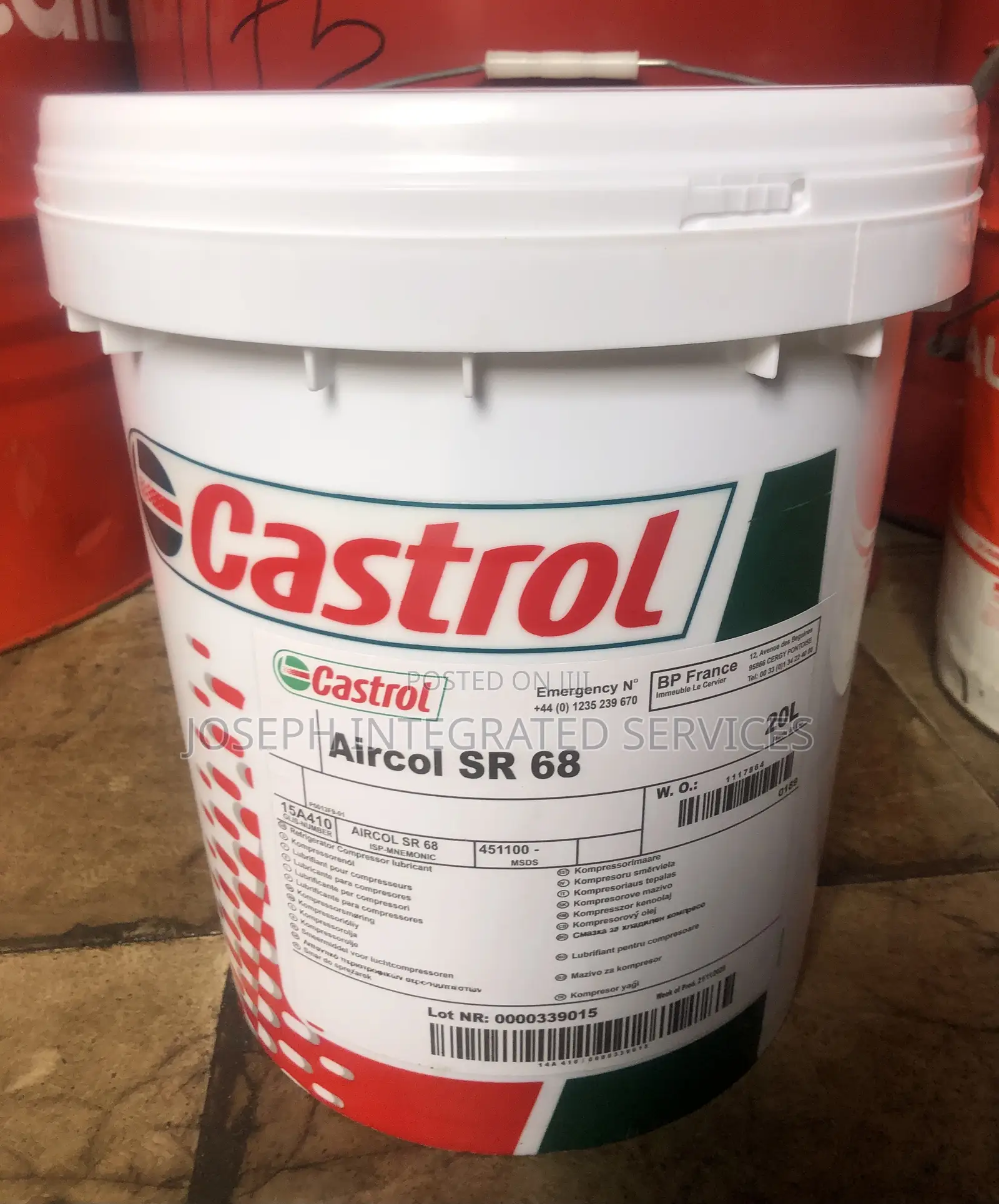 Castrol Aircol Sr 68 Synthetic Air Compressor Lubricant