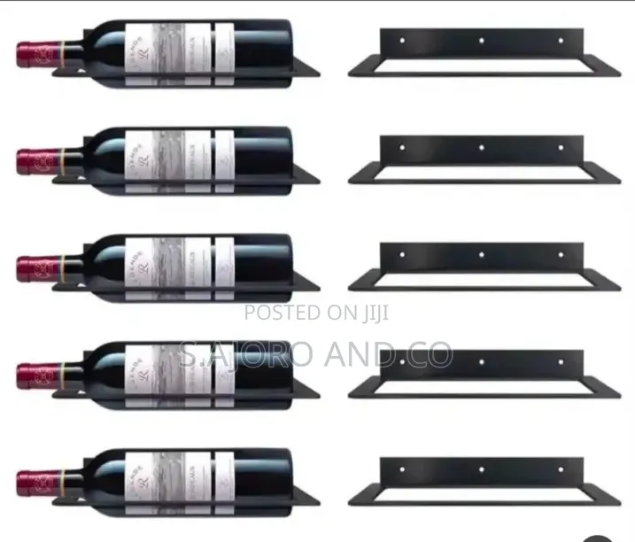 Single Wine Rack Holder Available in Black and Gold (Price Per Unit)