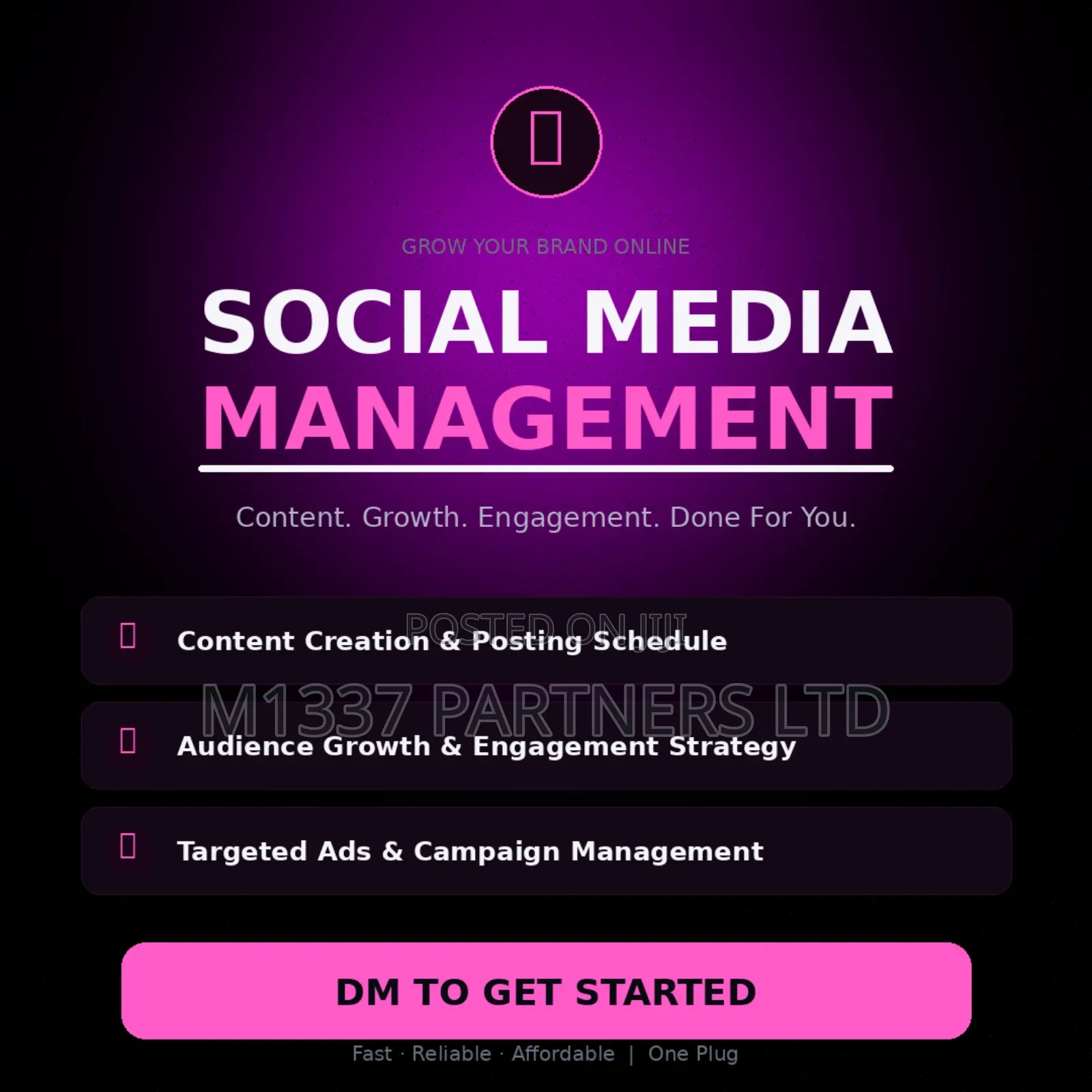 Social Media Management and Strategy