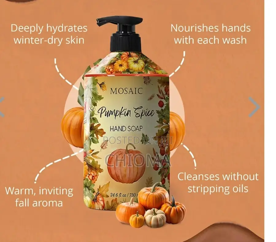 Mosaic Limited Edition Hydrating Hand Soap(Orange or Pumkin Spice )