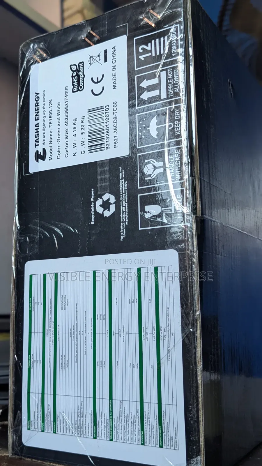 Tasha Energy 1.5kva 12v Hybrid Inverter