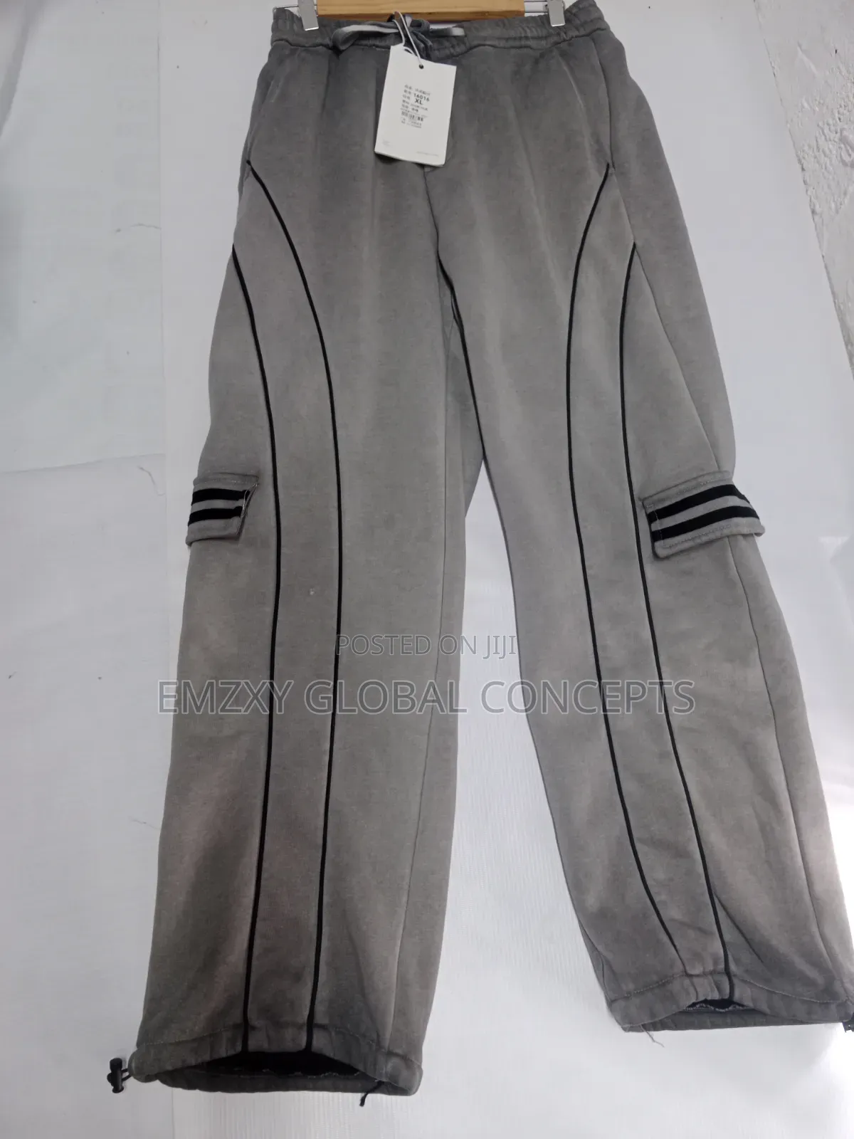 Vintage Washed Wide-Leg Joggers