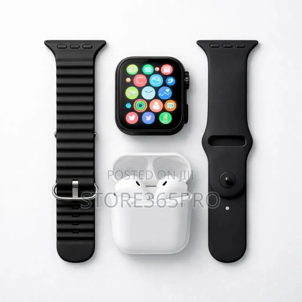 I8 Ultra Smart Watch With Free Airpod And Double Straps