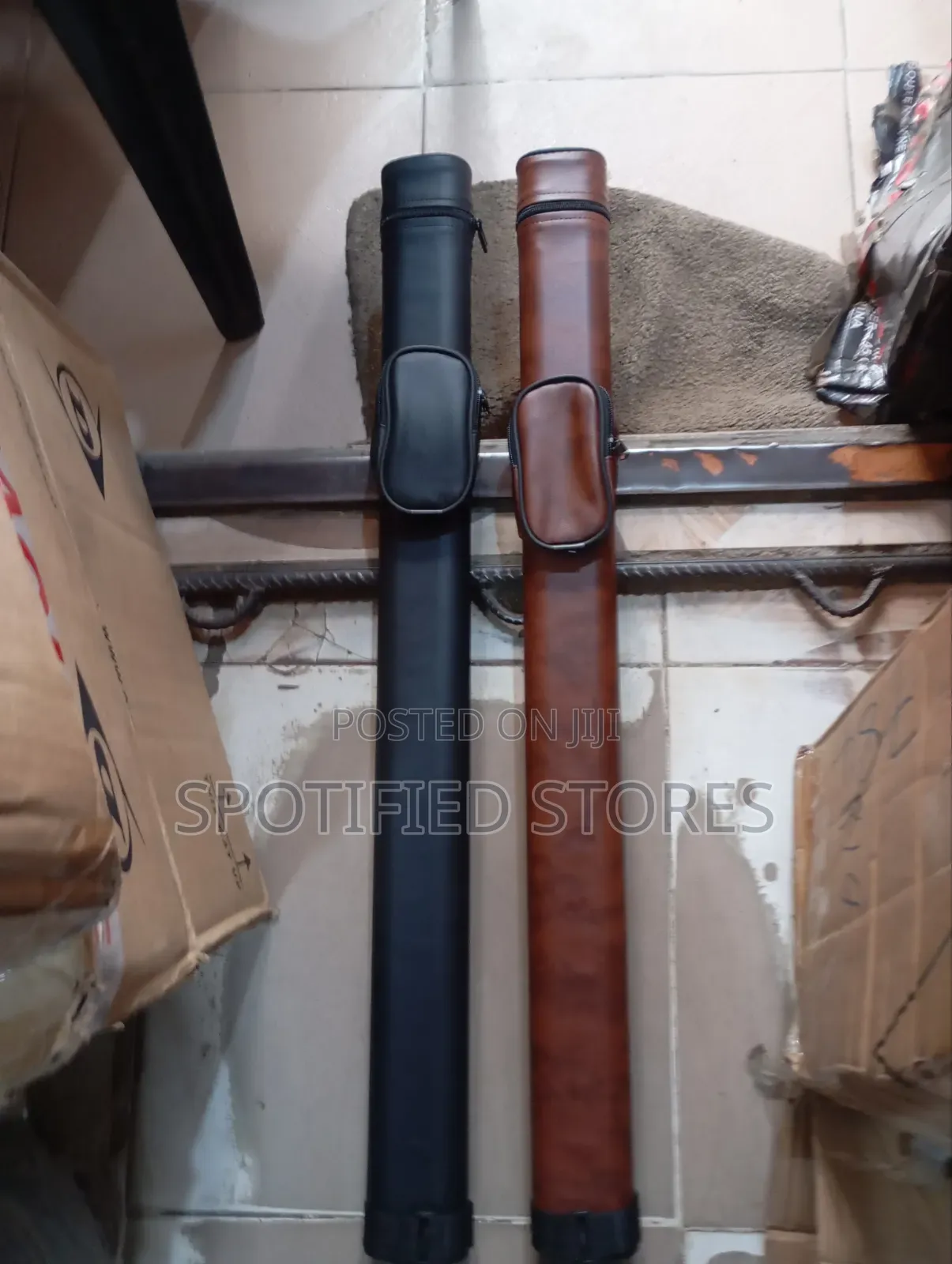 Brown Leather Snooker Bag 004