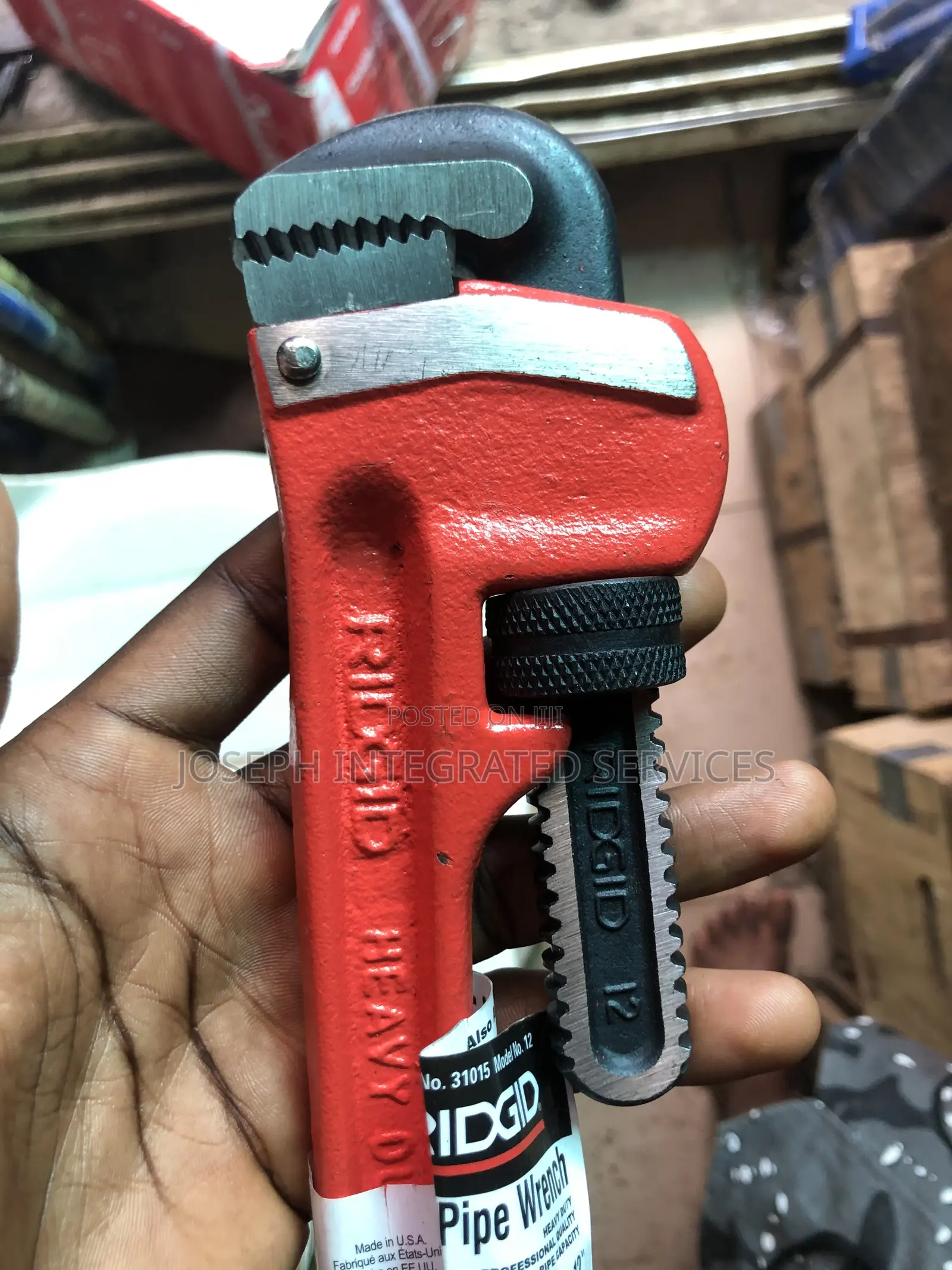 12-Inch Heavy-Duty Straight Pipe Wrench