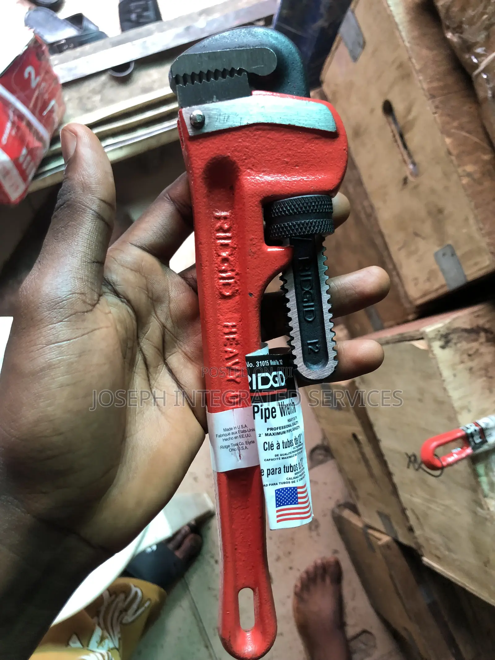 12-Inch Heavy-Duty Straight Pipe Wrench