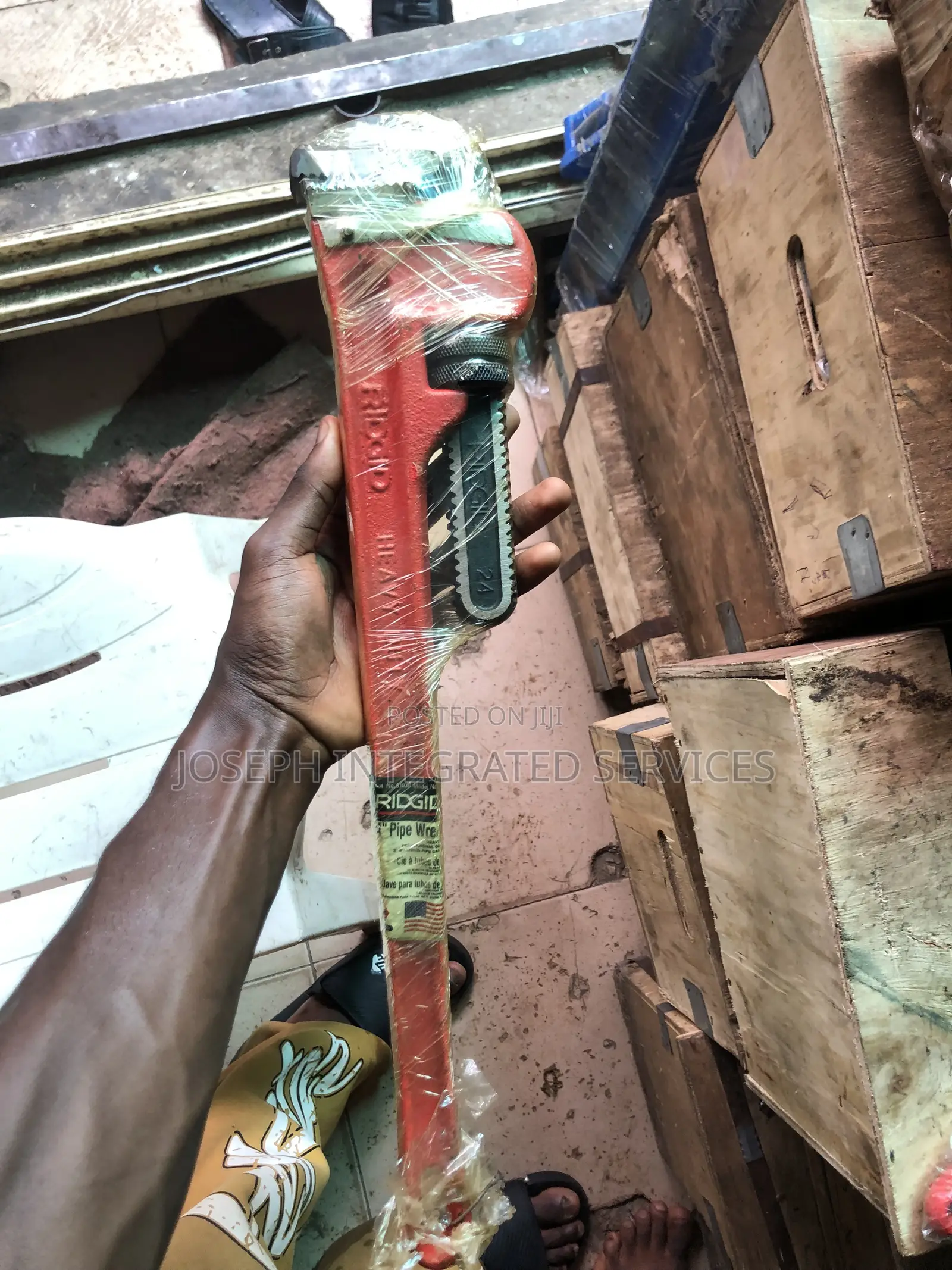 24” Ridgid Brand Heavy-Duty Straight Pipe Wrench