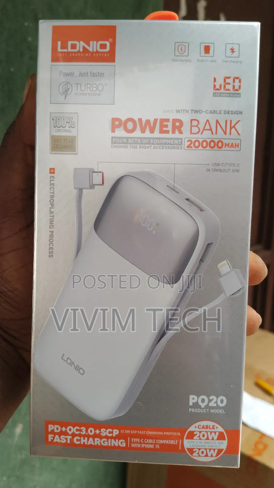Pq20 20,000mah Ldnio Powerbank