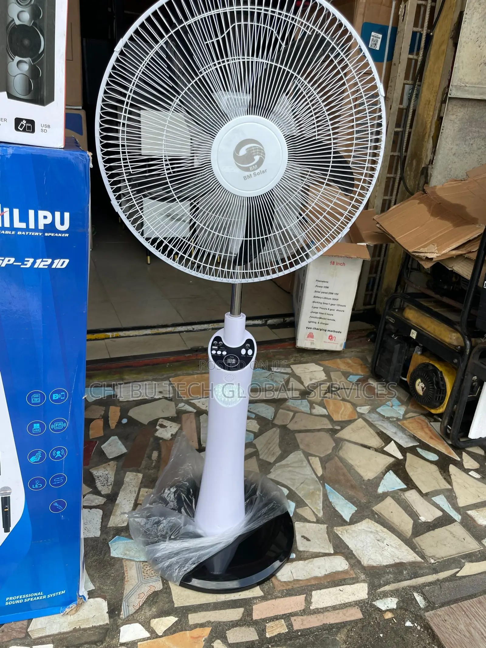 Solar/Electric/Rechargeable Fan 18inch