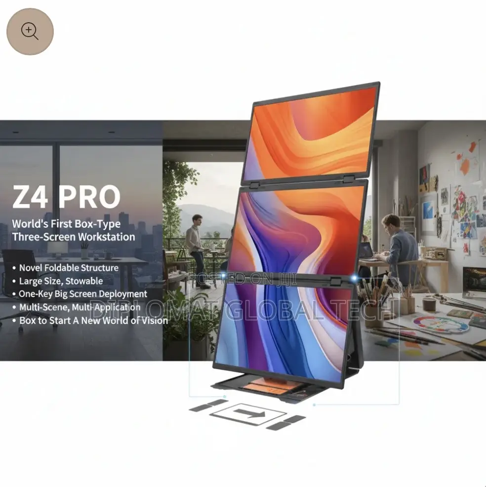 V2com Z4 Pro Quad Laptop Screen Extender, 15.6" FHD Portable Monitors