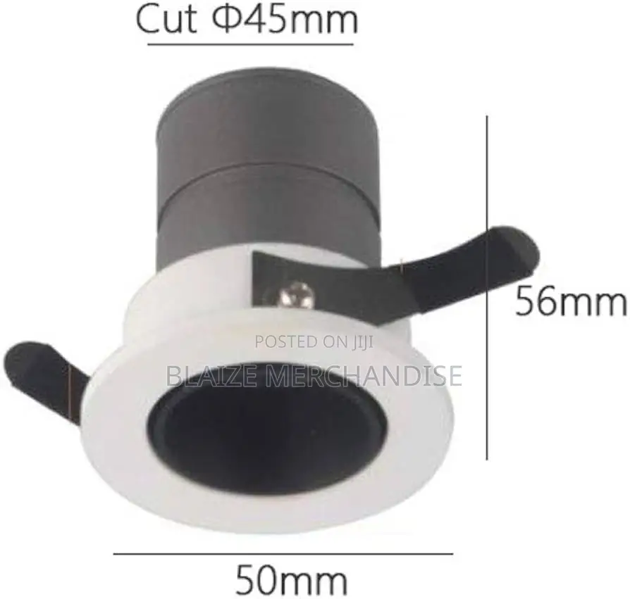 Led Recessed Spotlight Flush Mount Aluminum Ceiling Warm Light