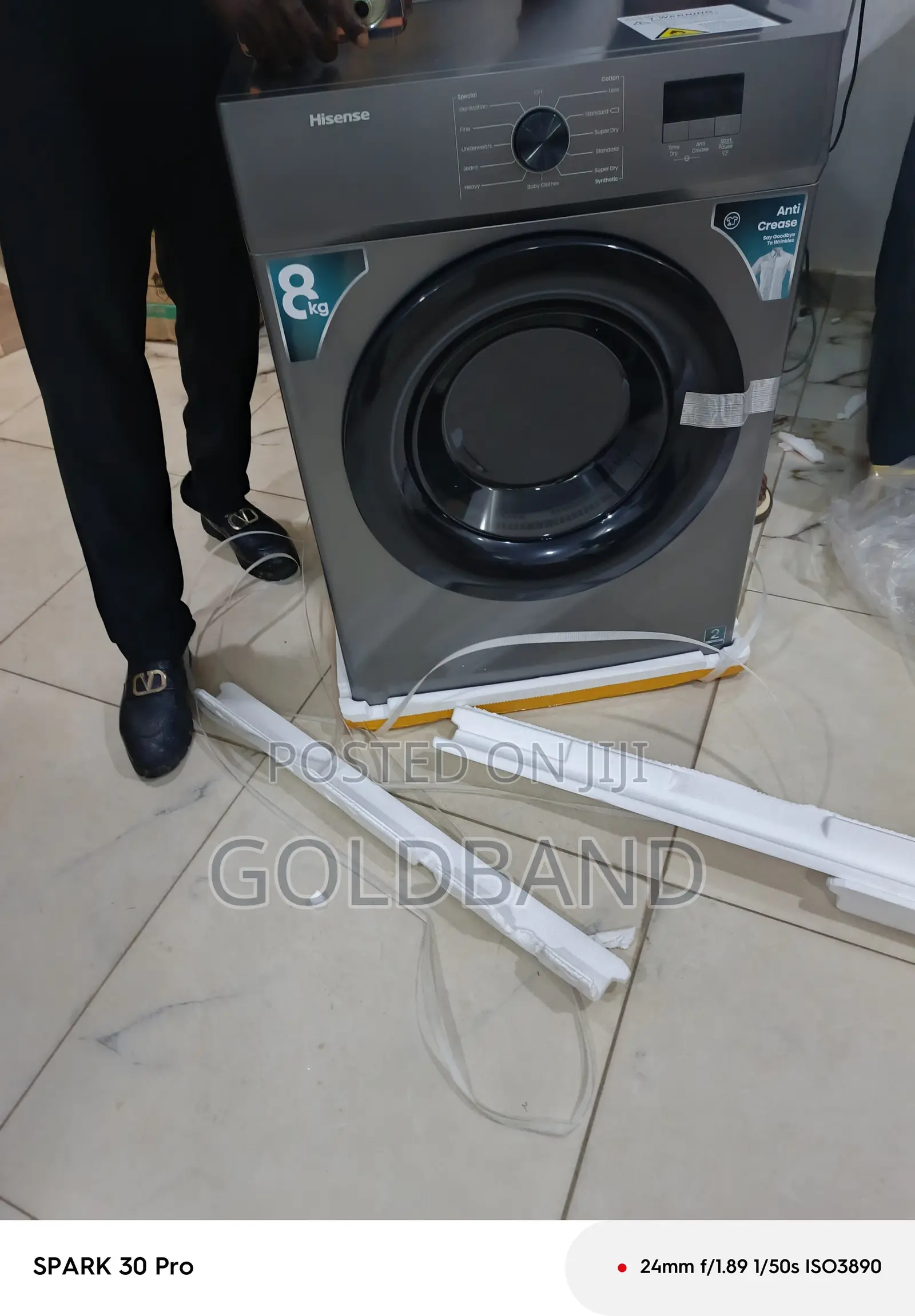 Hisense Dv1w801ut 8kg Front Load Dryer – Silver