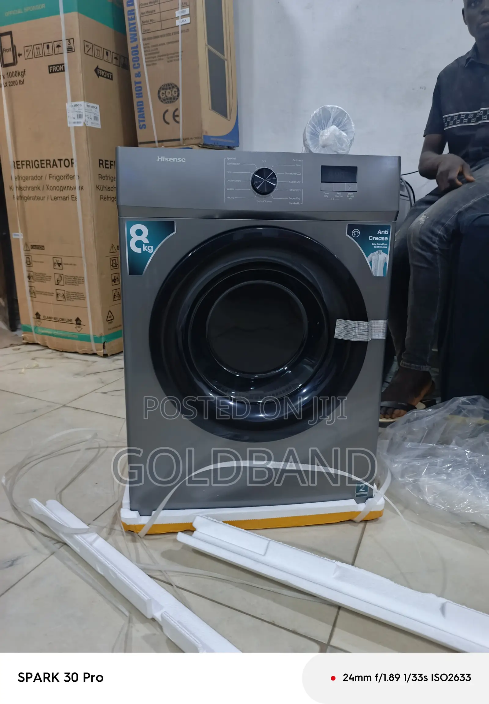 Hisense 8kg Dryer Dv1w801ut With Led Display