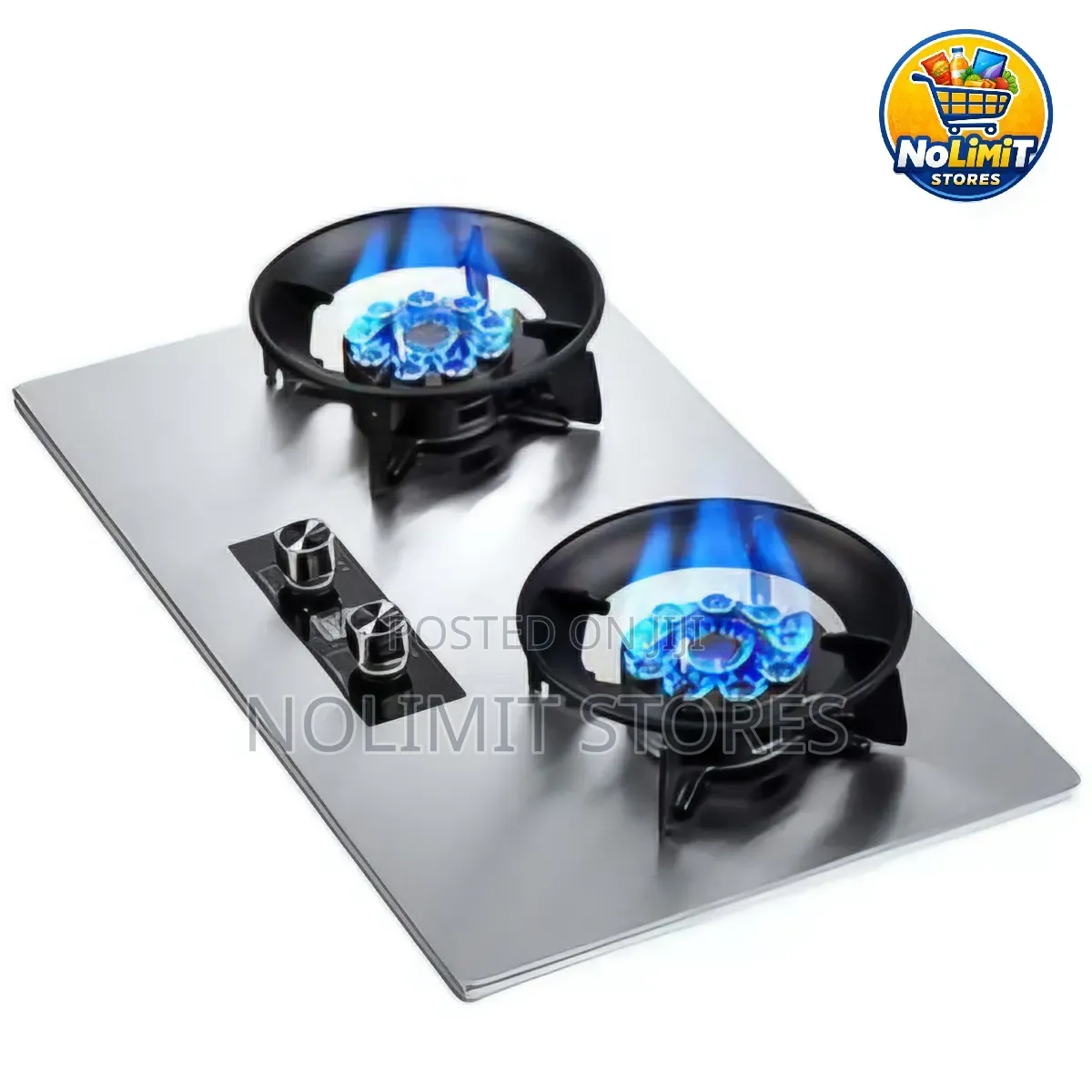 Phiima 75cm Stainless Steel 2-Burner Gas Stove (29002btu)