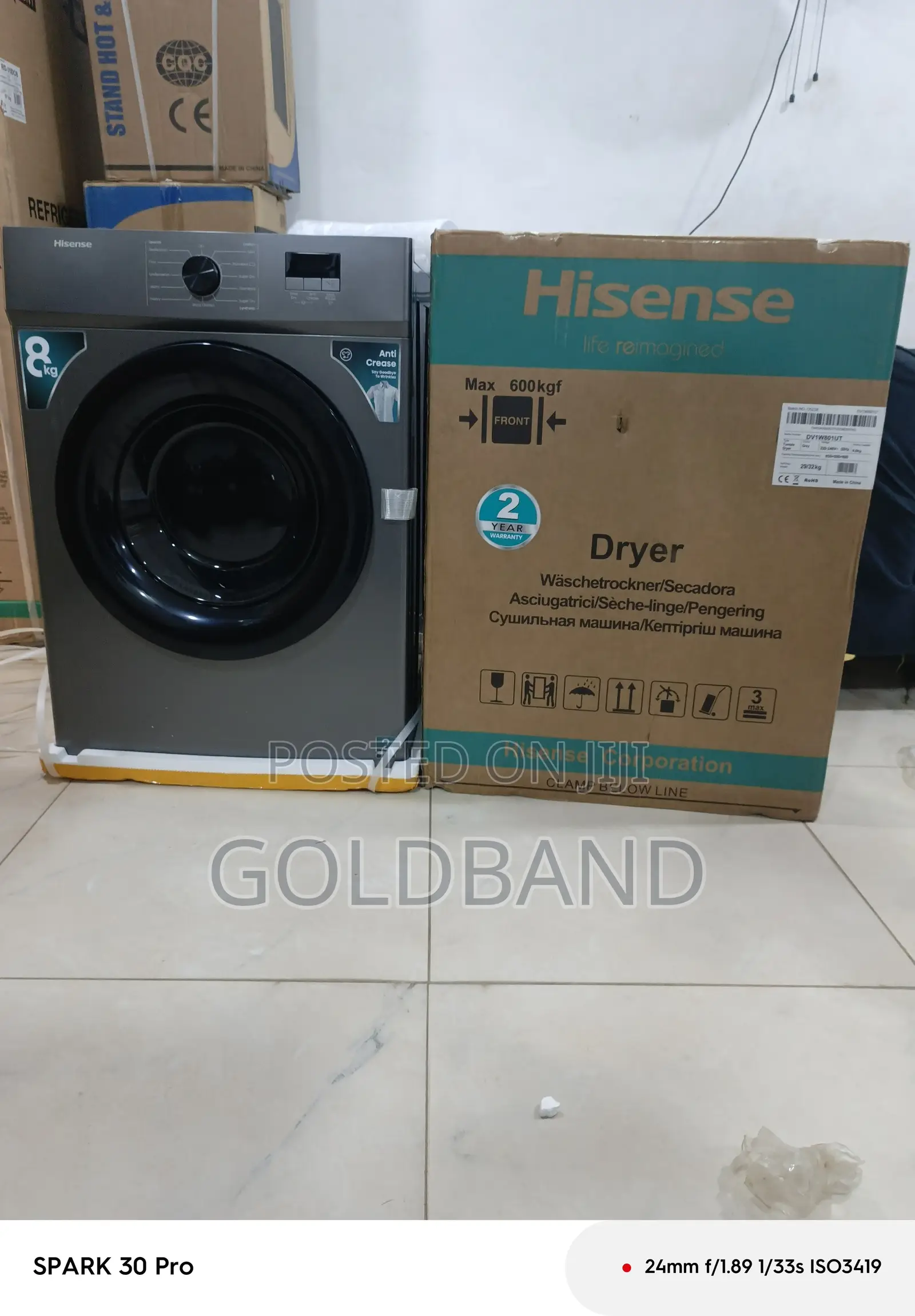 Hisense 8kg Dryer – Energy Efficient Performance