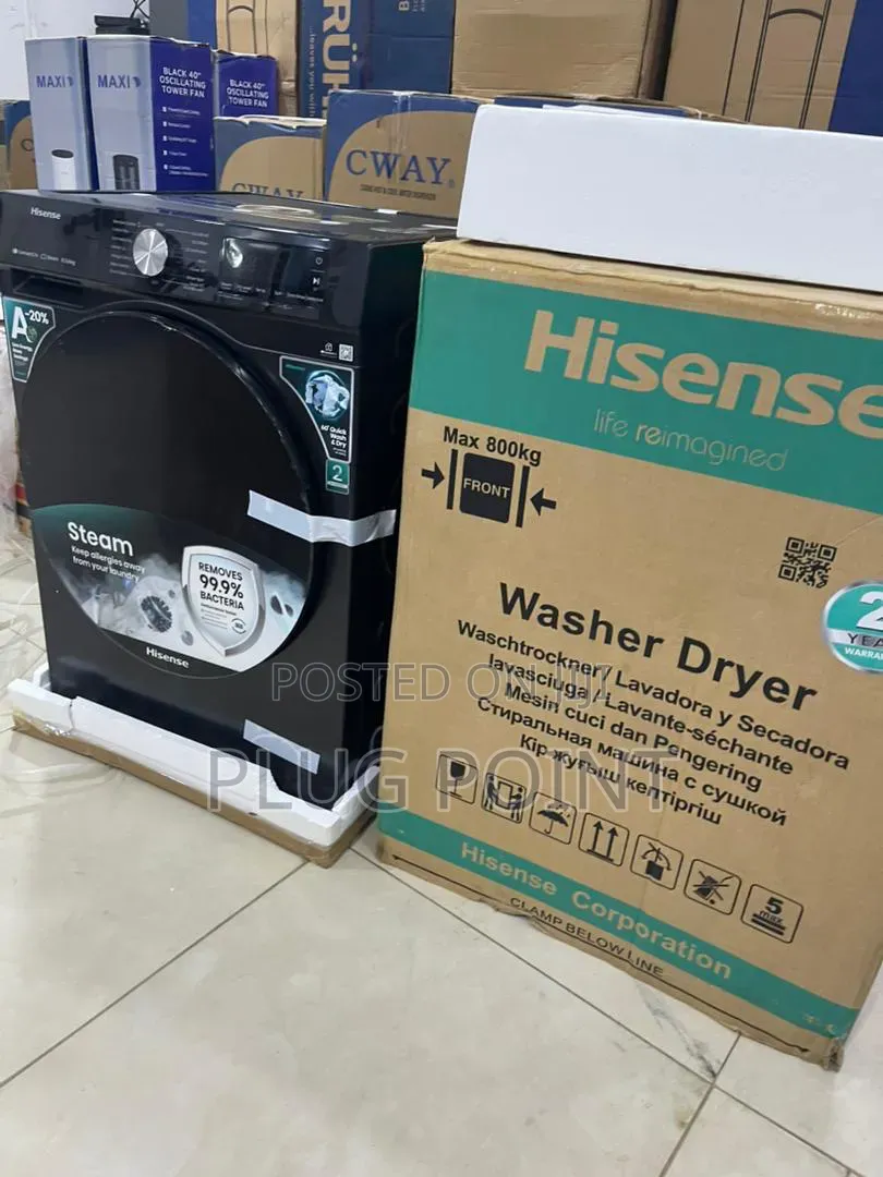 Hisense 10.5kg Reliable Automatic Wash Dry Machine