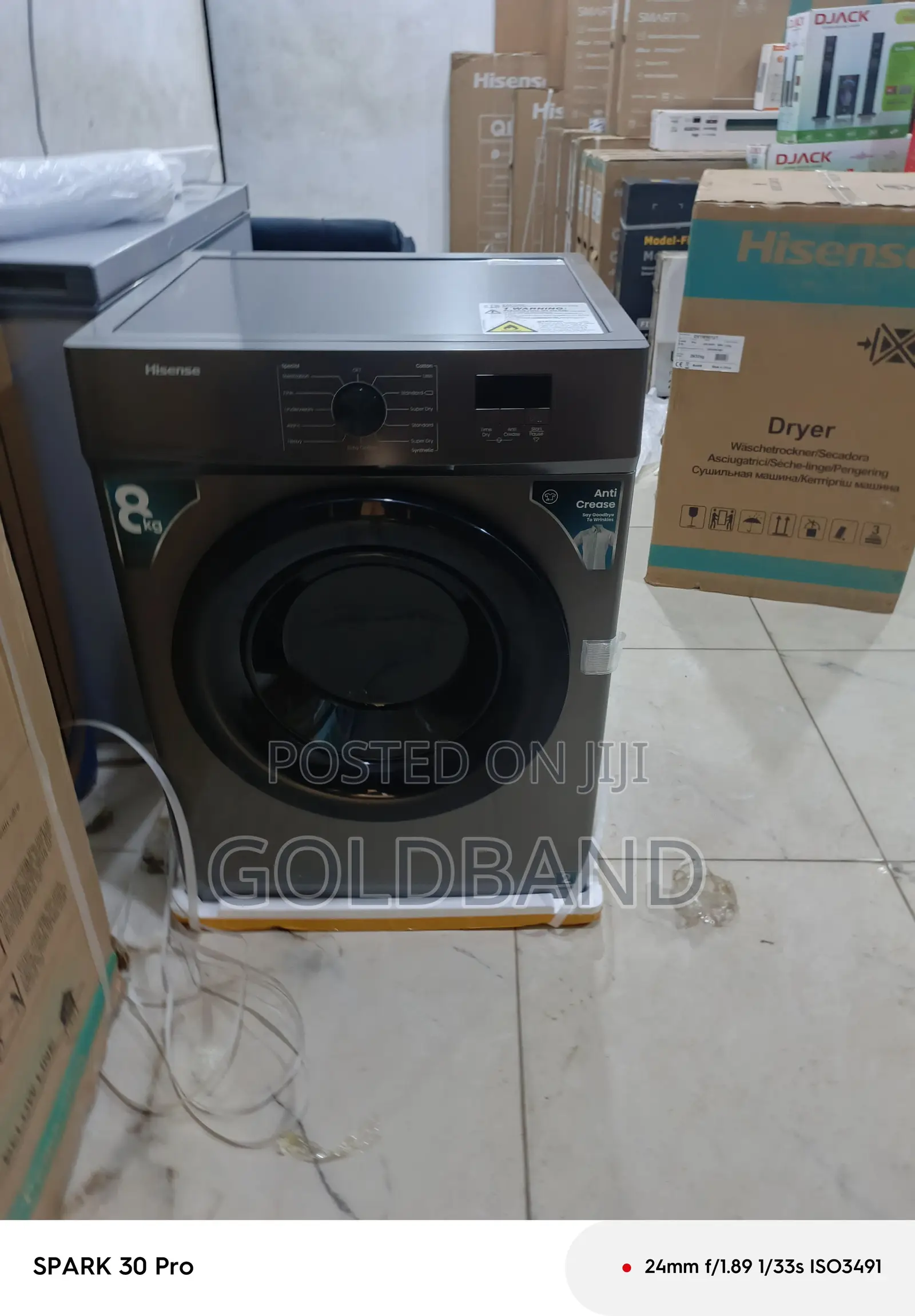 Hisense Dv1w801ut Air Vented Clothes Dryer