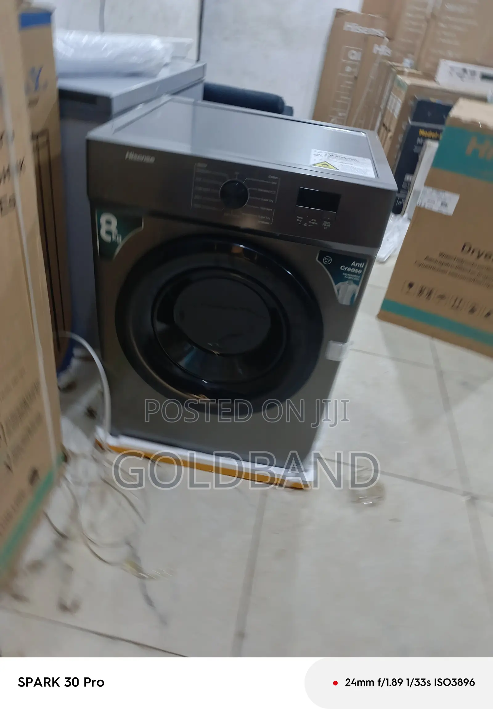 Hisense 8kg Dryer – Stylish Silver Finish