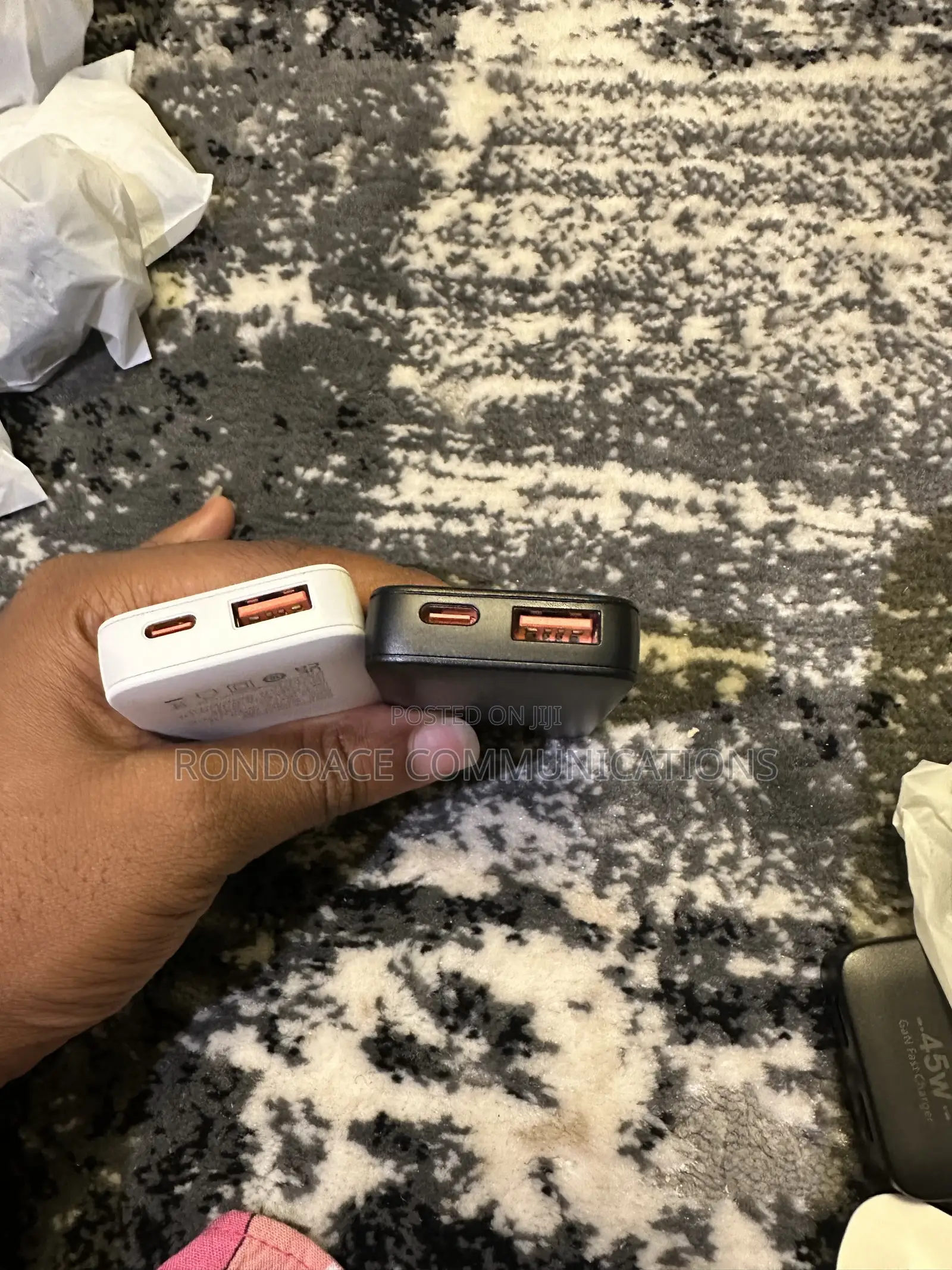 45watt Gan Usb-a and Usb-C Adapter