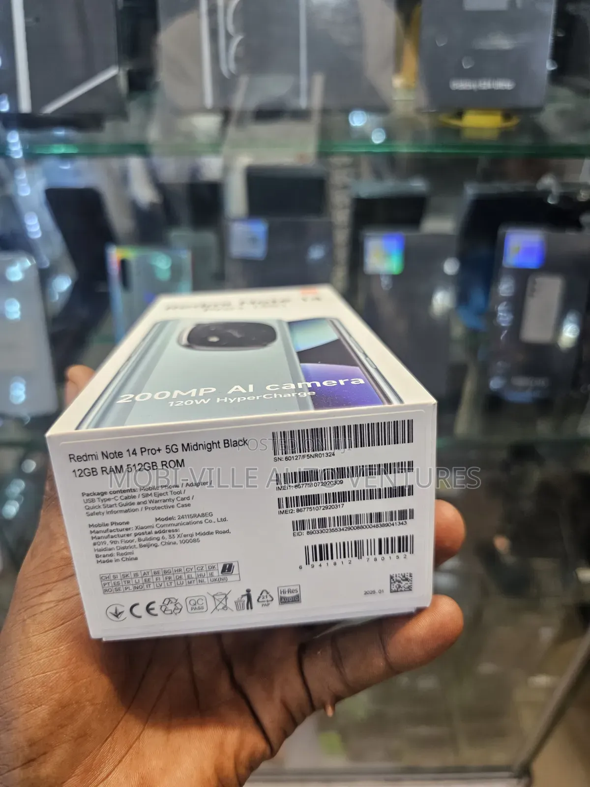 New Xiaomi Redmi Note 14 Pro+ 5G 512 GB Black